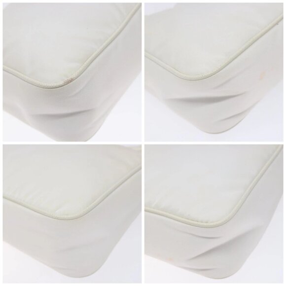 PRADA Re-Edition 2005 Hand Bag Nylon White Silver Auth yk19251 - Picture 14 of 16